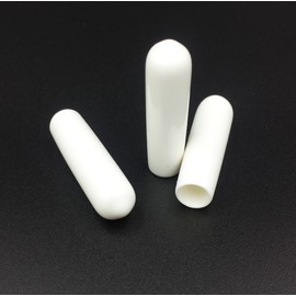.234 x 1.125 Round Vinyl White Anchor Protectors for Hurricane/Storm Anchors (Bag of 40)
