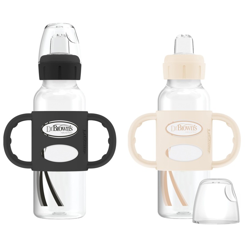Dr. Brown's Milestones Narrow Sippy Spout Bottle with 100% Silicone
