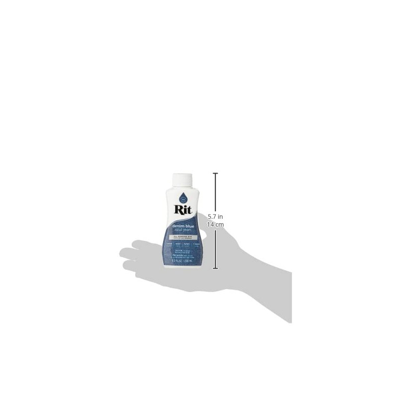 Rit All Purpose Liquid Dye 236 ml - Denim Blue,RITLD