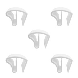 iYueMps 5pcs Venetian blind Brackets without drilling Venetian Blinds Plastic Clamp Blind-click clamp without drilling Supports for Aluminium Blinds Aluminium Venetian Blinds-White