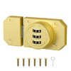 MeBantoo Cabinet Lock with Combination, 3-Digit Password Closet Door Lock,