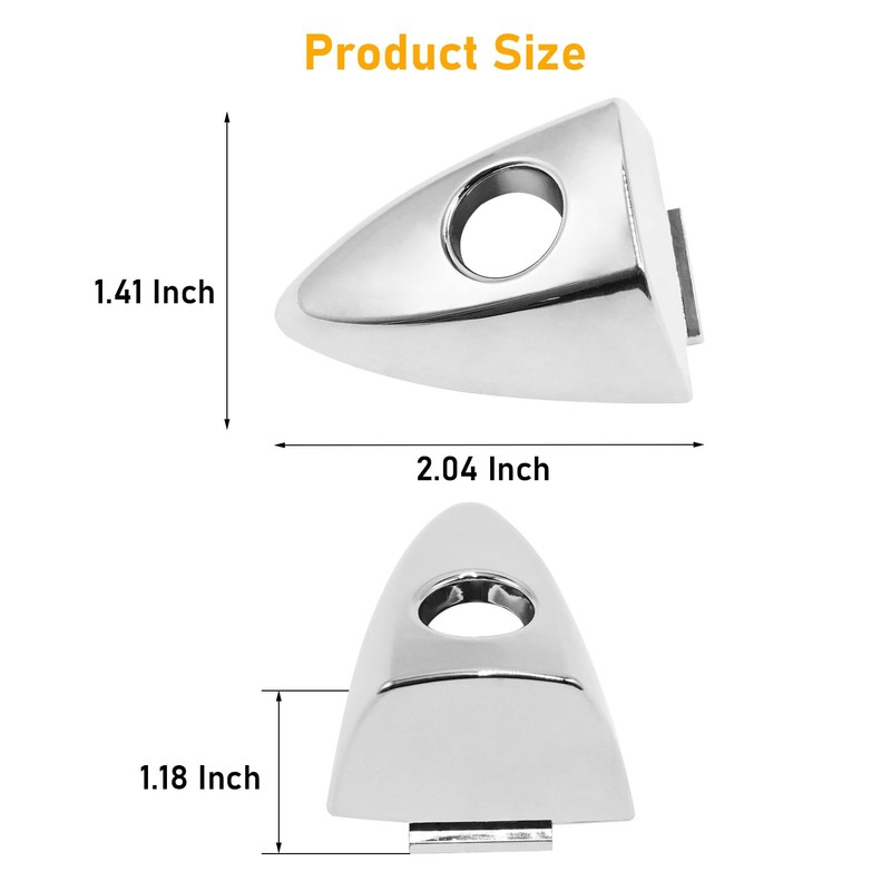 APESER Front Door Handle End Bezel Cover w/Key Hole Compatible