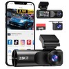 TUIFAC 3 Channel Dash Cam, Dash Cam 2.5K Front and