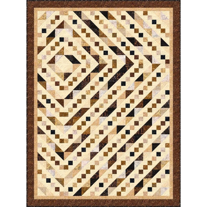 Wilmington Batiks – Cinnamon Twist – Dotty Toss – Black