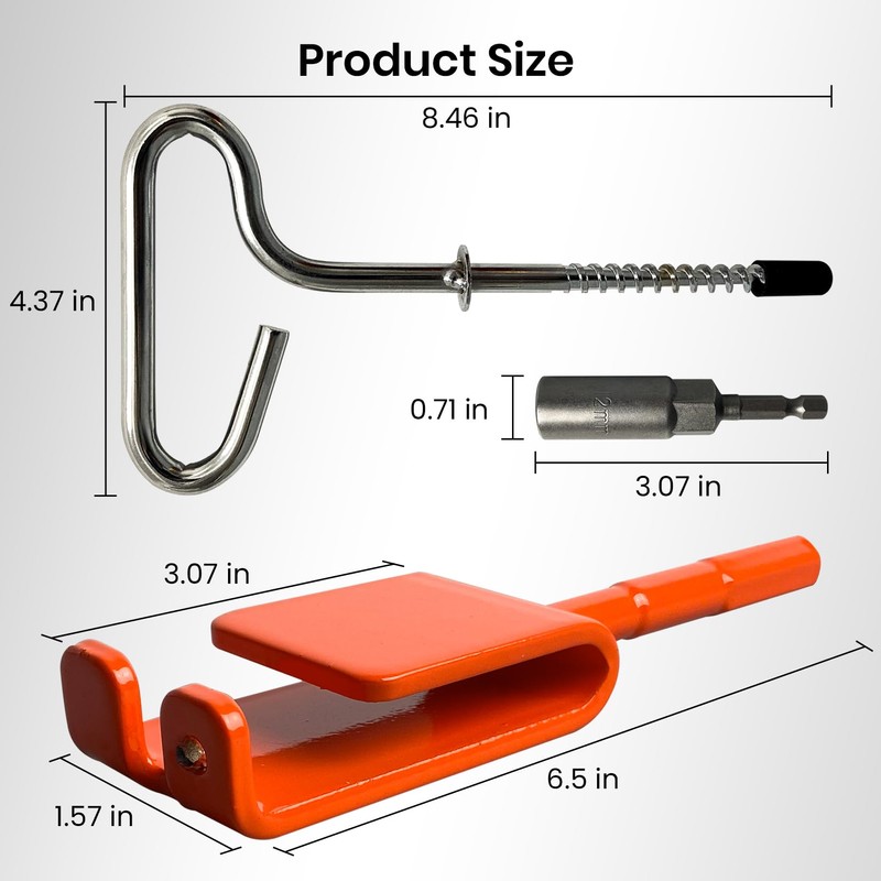 Pristis Ice Anchor Tool Kit, Ice Fishing Tent Stakes Nails