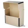 Lineco Archival Document Storage Box with Metal Edge, Acid-Free Tan