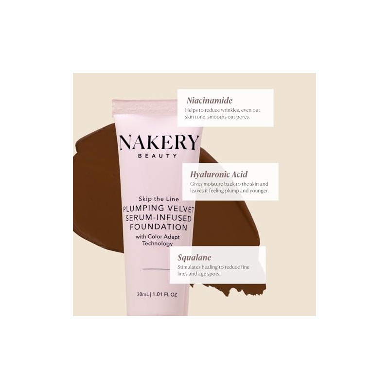 Base de maquillaje Nakery 5 en 1 con cobertura total
