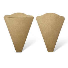 100 Conos Crepas Kraft Grado Alimenticio