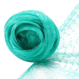 GORGECRAFT 39 x 13 Feet Plastic Garden Netting Turquoise Reusable Protective Barrier Deer Animals Trellis Vegetables Cover Bird Net for Plants Fruits Trees Against Birds Protection