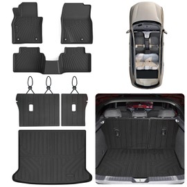 Floor Mats & Cargo Liners for 2020-2025 Mazda CX30 CX-30, TPE All Weather Protection Car Floor Liners with Trunk Mat & Backrest Mat Accessories