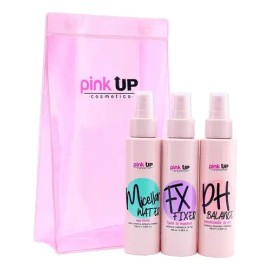 Pink Up Mini Kit Skincare Edición Limitada 3pz 100ml  Bolsa                                                                                           