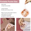 2pcs Hair Tie Organizer Box Multifunctional Transparent Top Hair Accessory