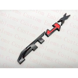 Auto 2PCS Doors Matte Black AT4X OVERLAY Emblem 2023+ GMC Sierra 1500