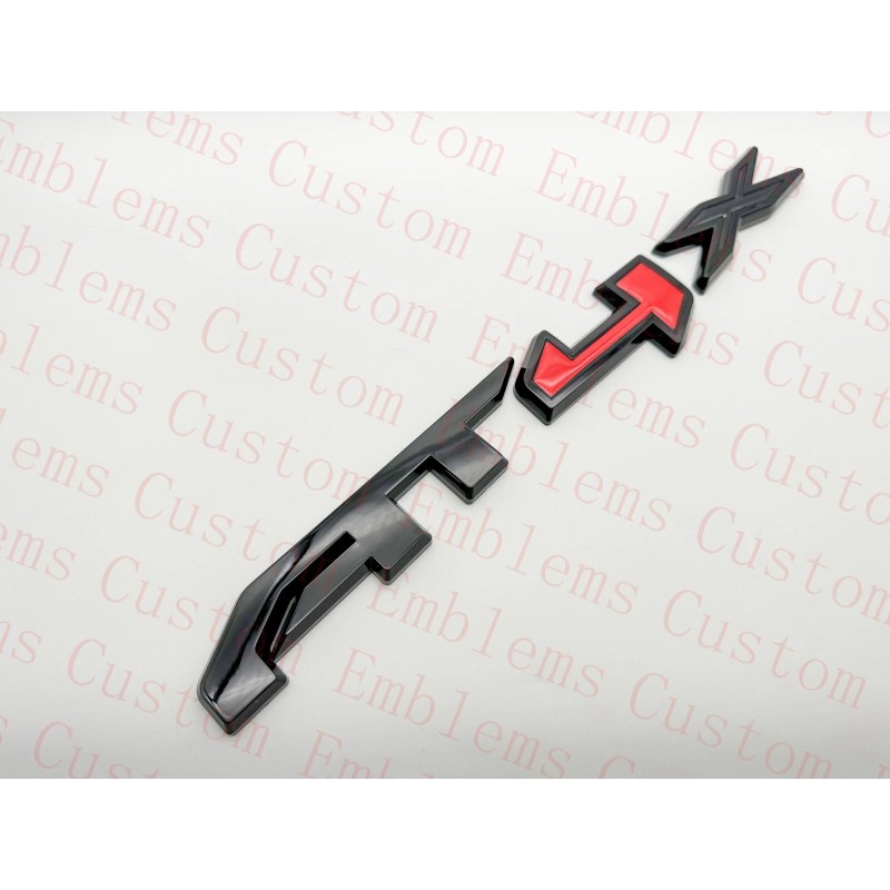 Auto 2PCS Doors Matte Black AT4X OVERLAY Emblem 2023+ GMC