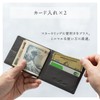 Dom Teporna Men's Money Clip, Cowhide Leather, Thin Bifold Wallet,