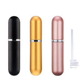 SHxxyljh Spray Bottle Pink Black Yellow Bottle Travel Refillable, Portable Mini Refillable Atomizer 5ml, Little Perfume Spray Bottles, Small Perfume Bottles With 1 Flat Tool (3+1 Pack)