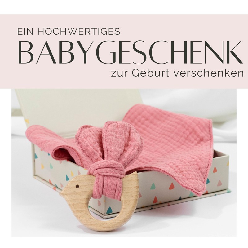 LILEJO Gift for a Birth - Neckerchief and Grasping Toy