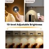 Aokpsrt Rechargeable Puck Lights With Remote Control, 1500mAh Battery Operated