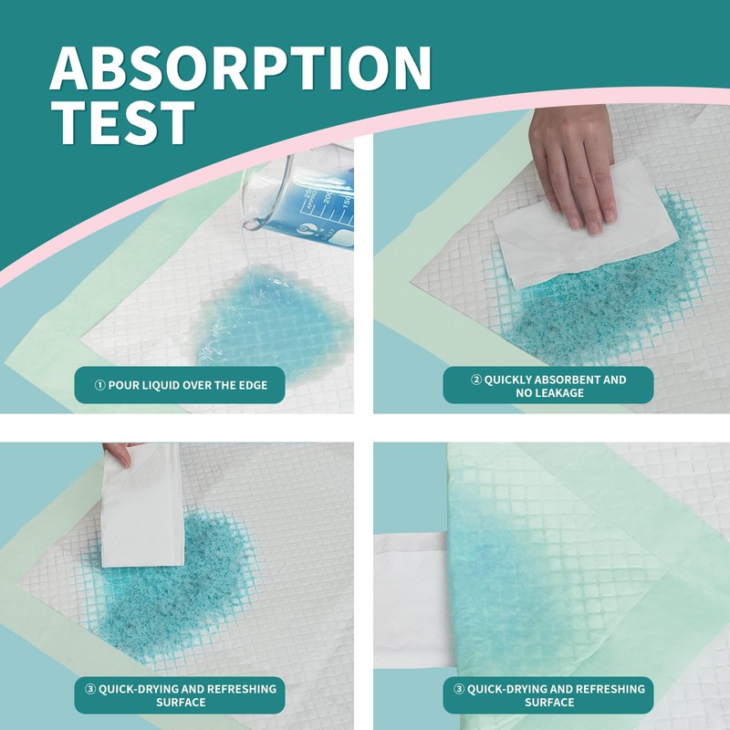 Disposable Bed Pads 40"X36" Extra Large Chucks Pads for Adults