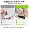 Weekly Pill Organizer, Detachable 7-Color Pill Box, Easy Open