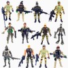 Qiandier 12 Pcs Military Team Action Soldiers Special Force Marine