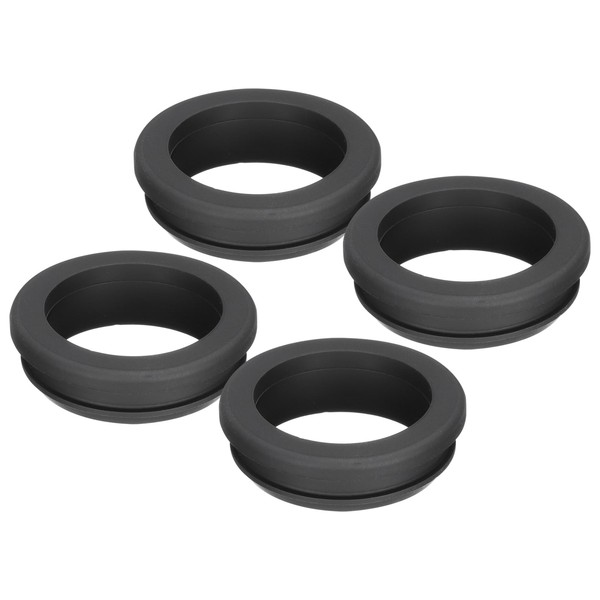 sourcing map 4Pcs Snap Rubber Grommet Plug Mount Dia 38.6mm