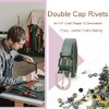 400Sets Rivets for Leather, 6mm Double Round Cap Rivets, Leather