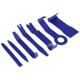 Kit de Herramientas de Extracción de Molduras para Desmontar Paneles de Radio de Coche Paneles de Moldura Tiras Decorativas Paneles de Puerta Tableros de Instrumentos 7 Piezas Azul