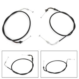 Frezon 1 Set Throttle Cable For Yamaha XVS1100 Drag Star 1999-2003/2005-2008,V-Star Custom 1999-2011,V-Star Midnight Custom 2005-2009,Replaces 5PB-26311-10, 5PB-26312-10