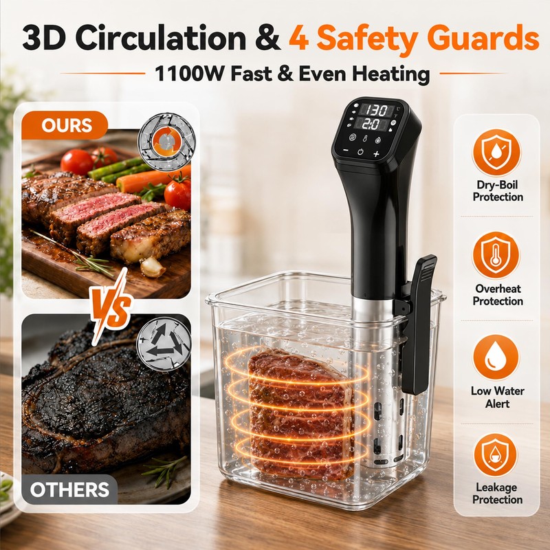 WIFI Sous Vide Combo for Beginner & Professional