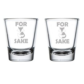 MIP Set of 2 Shot Glasses 1.75oz Shot Glass For Fox Sake