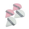 4 Pcs Rhinestone Powder Puffs, ButiFlora Triangle Super Soft Velvet