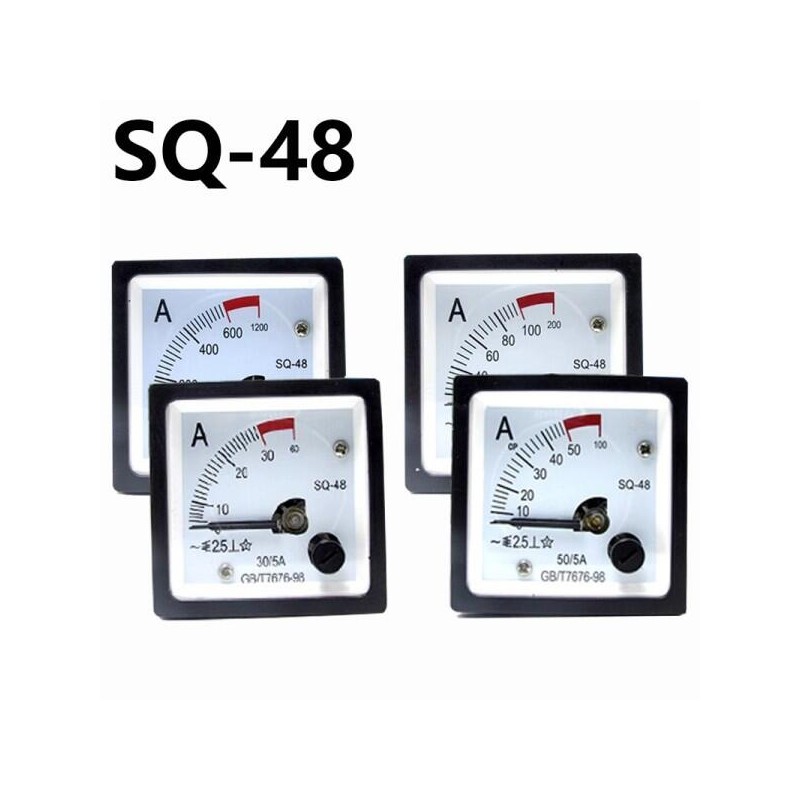 호환 SQ-48 AC 전류계 2배 과부하 유형 1A 5A 20A