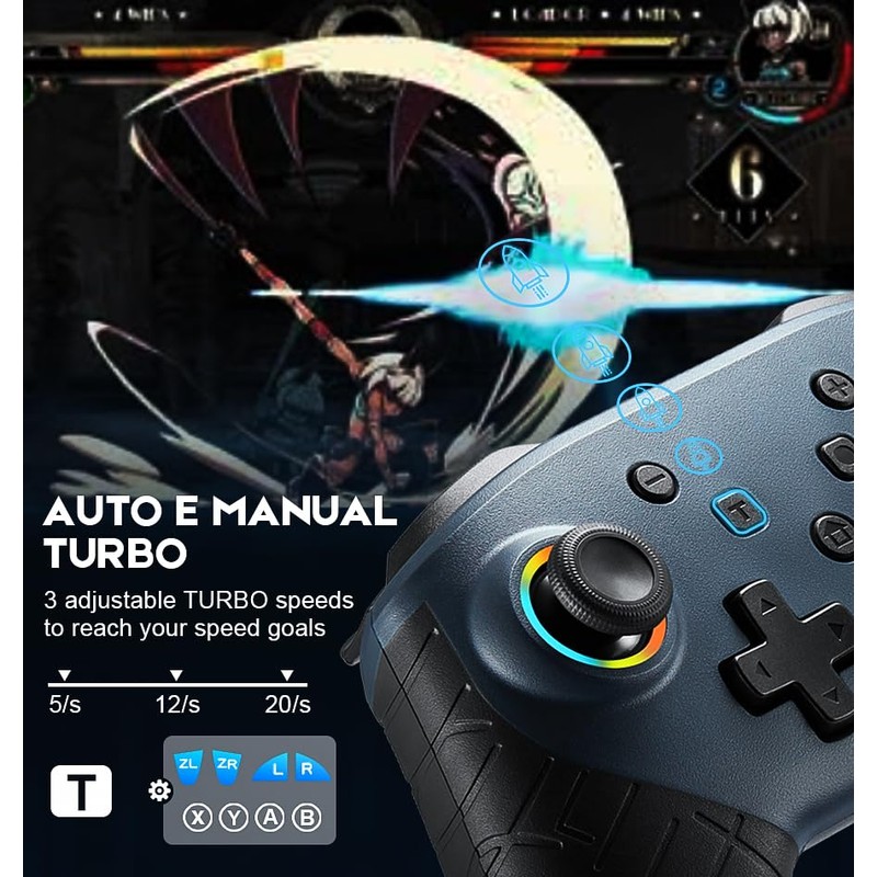 BINBOKPLAY Switch Controller, Switch Controller Compatible with Switch/Switch Lite, Wireless