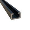 Set of 4 Aluminium C-Profile Black Edition 1 m Suitable