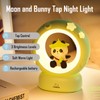 Moon and Panda Rechargeable Night Light, Safe PVC and ABS