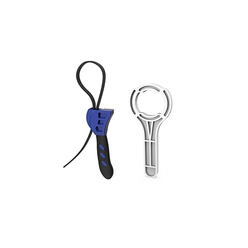 FRIZZLIFE Adjustable Rubber Strap Belt Wrench Kit For Water Filter
