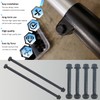 BIGLKNM Upper & Lower A Arm Bolts Nuts Compatible with