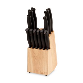 Chicago Cutlery Belmont (13-PC) Kitchen Knife Block Set with Steak Knives and Wooden Block, Polymer Ergonomic Handles and Sharp Stainless Steel Professional Chef Knife Set