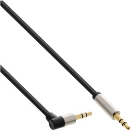 InLine 99220 Slim Audio Cable Jack 3.5 mm ST/ST, Angled, Stereo, 10 m