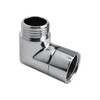 Qianly G1/2 Shower Elbow Adapter Coupling, Bathroom Fixtures, Pipe Fittings,