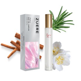 Zuere Floral Perfumes for Women, Luxury Eau de Parfum, Enhanced Sweet Almond Coffee Scent, 0.35 oz Travel-Friendly, JG_C2_39
