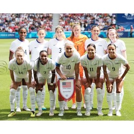 SPORTSPHOTOSUSA 2024 USWNT Women's Olympic Soccer Team 8X10 Photo