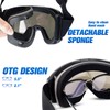 Flip Up Ski Snowboard Goggles for Men Women, Anti-Fog UV