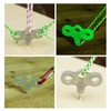 Outdoor Luminous Tent Stakes Stainless Steel Screw Ground Anchors Peg