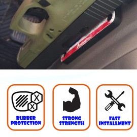 Antree 4-Pack Gun Magnet Mount, 55lbs Holding Power Holder with Scratchproof Rubber Coating, Appropriate Rack for Pistol, Rifle, Shotgun | Vehicle&Home&Hunting Holster in Car, Truck, Door, Bed, Safe