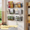 Simple Trending 6 Pack Wire Basket Locking Wall Hanging Baskets,