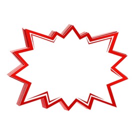 Pack of 20 Large Blank Stars Signs Retail Prices Paper Signs Sales Signs Garage Sale Price Labels