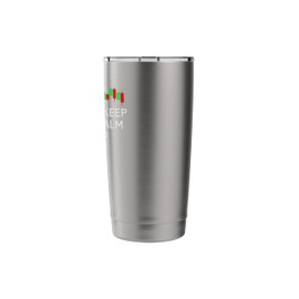 Keep Calm Trade Forex Trader Stock Market Forex Crypto Stainless Steel Insulated Tumbler