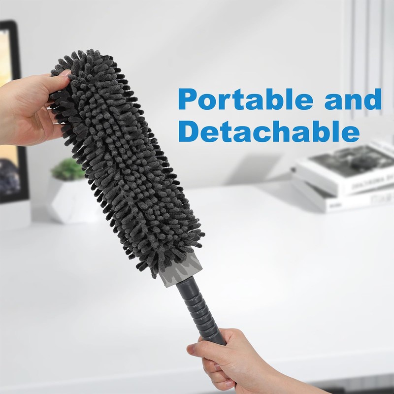 15.8" Car Duster Chenille,Car Accessories Duster Interior for Men,Washable Reusable